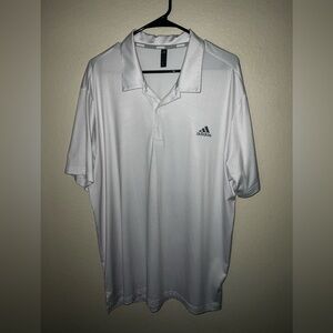 Adidas Golf Polo Shirt XL Gray Polka Dot Mens